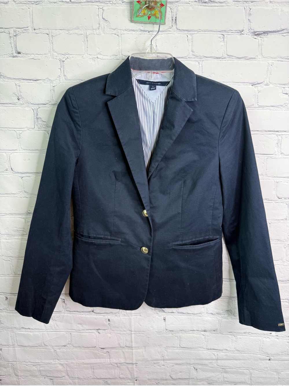 Tommy Hilfiger Navy Blue Nautical Blazer 4